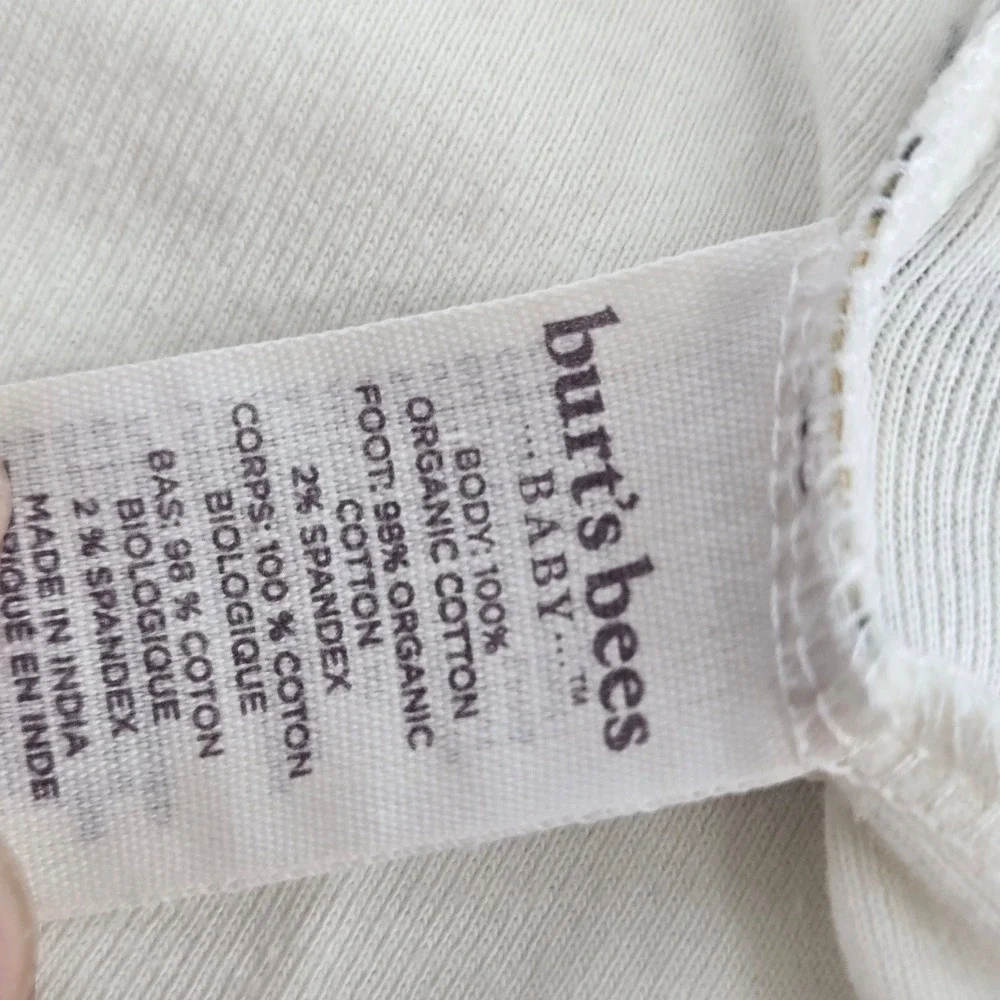 Burt's Bees‎ Baby Sleeper Organic Cotton Holiday Romper Newborn